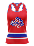 Rochester Americans Red Alternate Women's Racerback Hockey Tank - FRONT