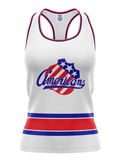 Rochester Americans Away Women's Racerback Hockey Tank - FRONT