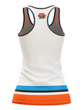 San Diego Gulls Away Women's Racerback Hockey Tank - BACK