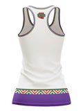 Tucson Roadrunners Away "Kachina" Alternate Women's Racerback Hockey Tank - BACK