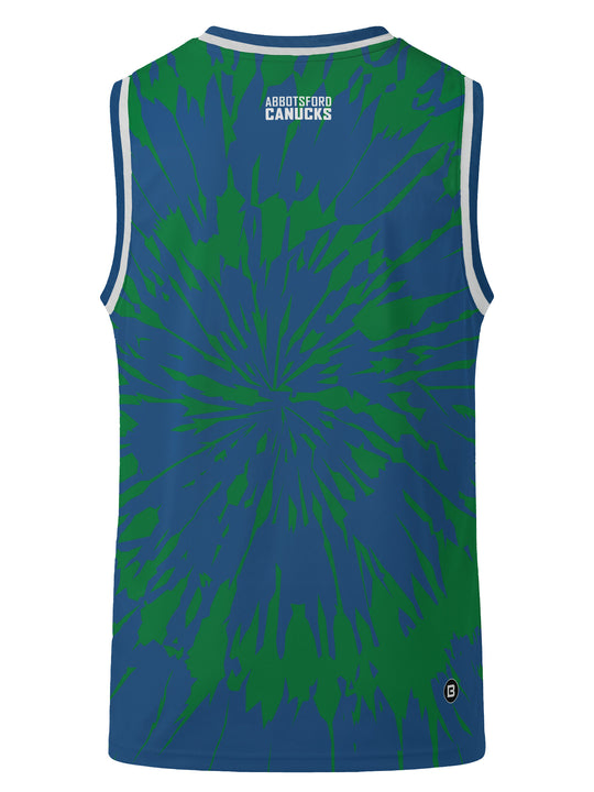 Bench Clearers Abbotsford Canucks Tie-Dye Hockey Tank - 3D BACK
