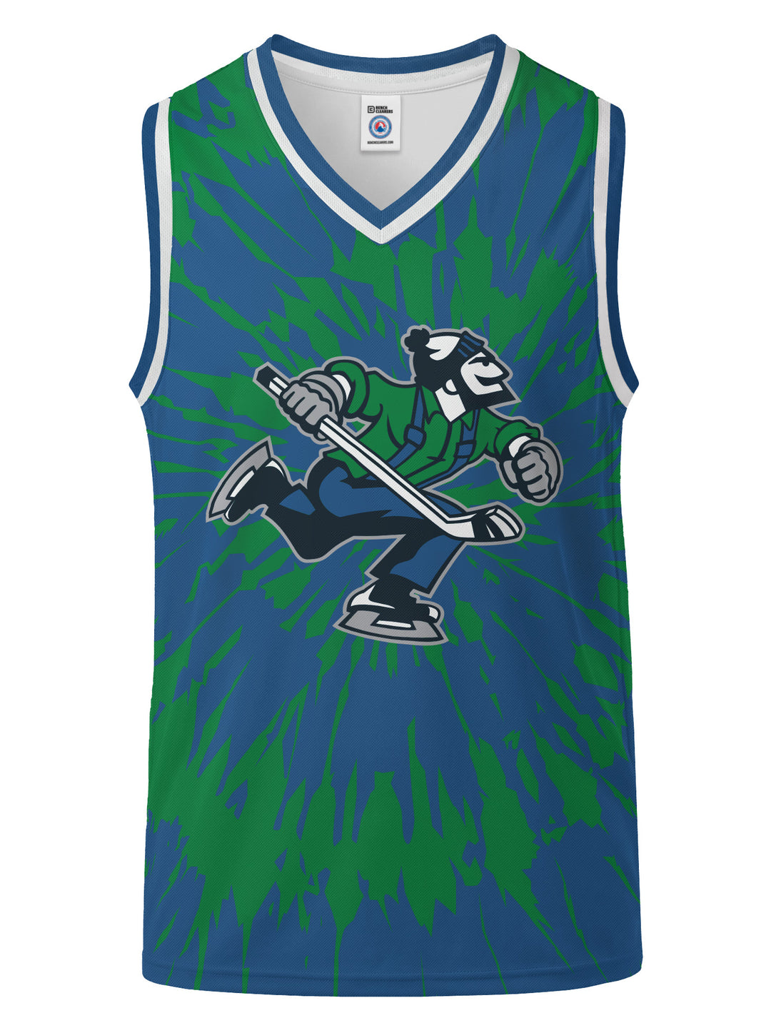 Bench Clearers Abbotsford Canucks Tie-Dye Youth Hockey Tank - 3D FRONT