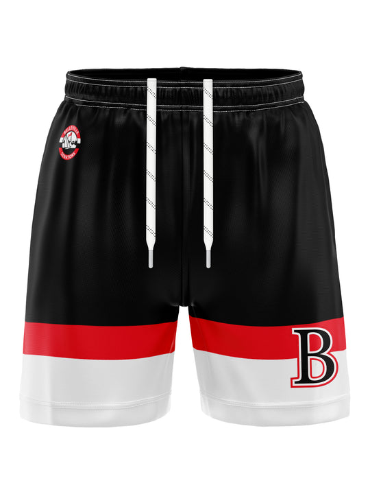 Bench Clearers Belleville Senators Hockey Shorts - 3D FRONT