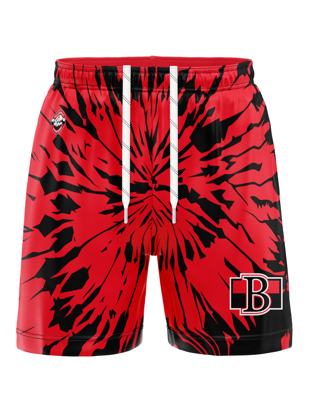 Bench Clearers Belleville Senators Tie-Dye Hockey Shorts - 3D FRONT