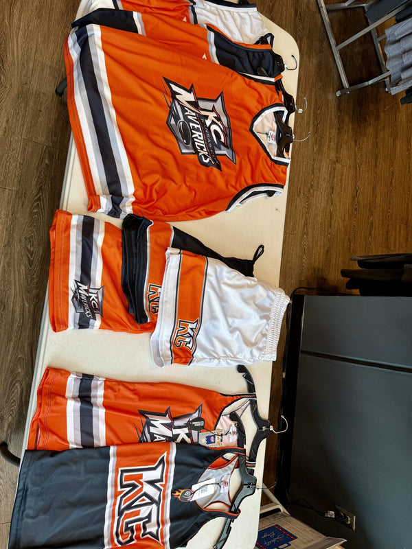 Bench Clearers Kansas City Mavericks orange hockey tank