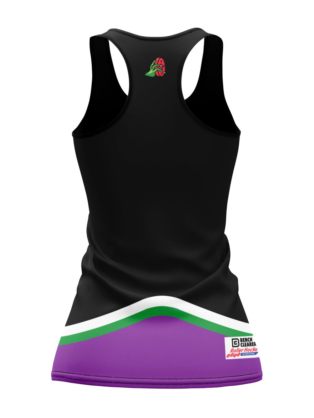 Bench Clearers Buffalo Wings Women's Racerback Hockey Tank - 3D BACK