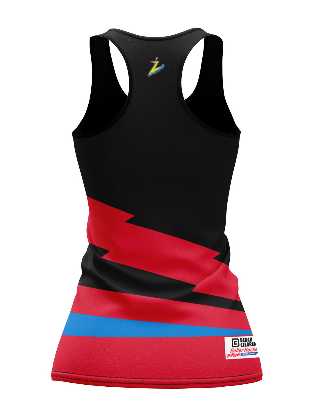 Bench Clearers Calgary Rad'z Women's Racerback Hockey Tank - 3D BACK