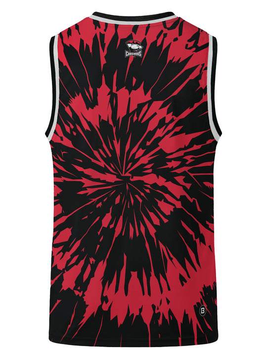 Bench Clearers Charlotte Checkers Tie-Dye Hockey Tank - 3D BACK