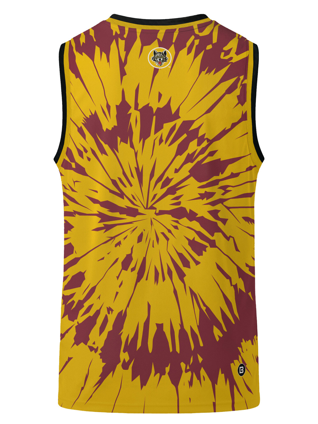 Bench Clearers Chicago Wolves Tie-Dye Hockey Tank - 3D BACK