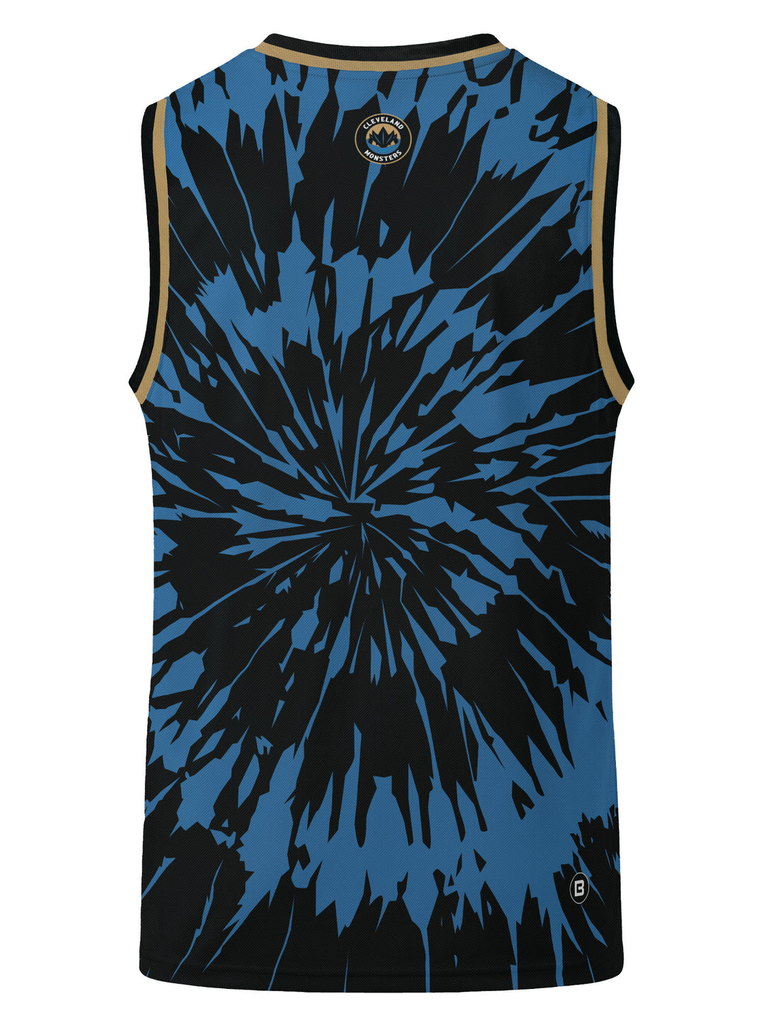 Bench Clearers Cleveland Monsters Tie-Dye Hockey Tank - 3D BACK