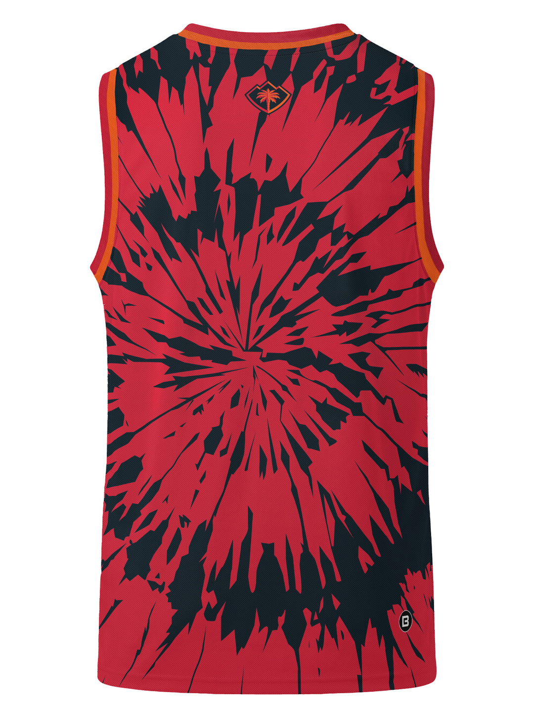 Bench Clearers Coachella Valley Firebirds Tie-Dye Youth Hockey Tank - 3D BACK