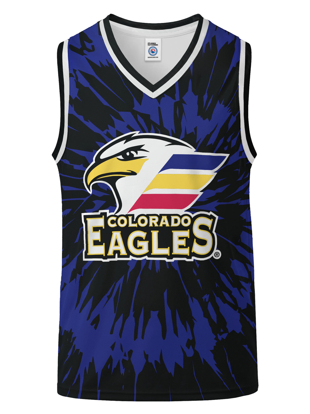 Bench Clearers Colorado Eagles Tie-Dye Hockey Tank - 3D FRONT