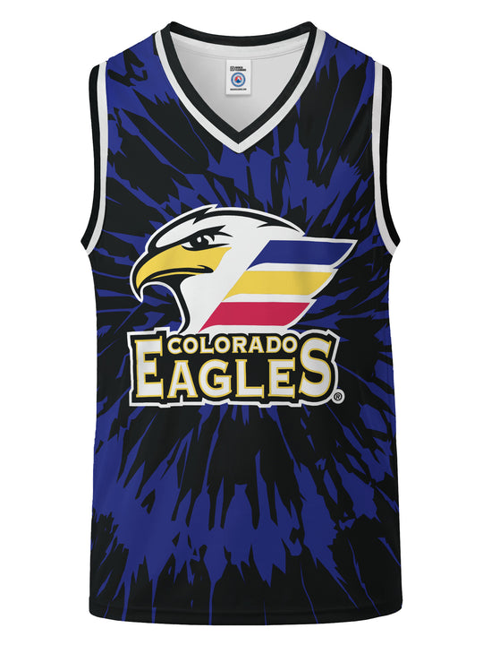 Bench Clearers Colorado Eagles Tie-Dye Hockey Tank - 3D FRONT