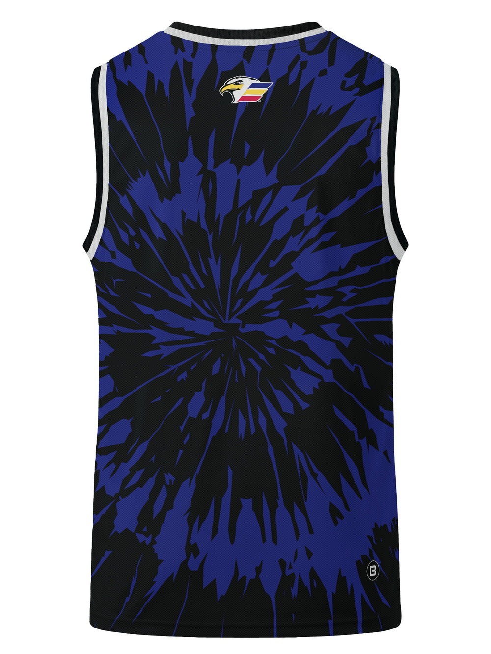 Bench Clearers Colorado Eagles Tie-Dye Youth Hockey Tank - 3D BACK