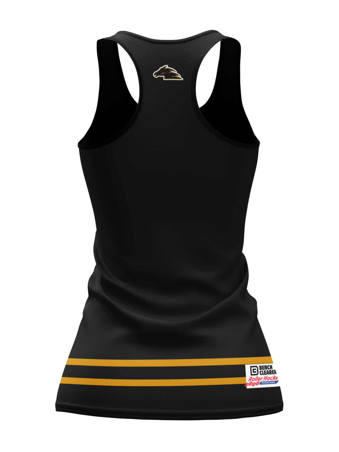 Bench Clearers Dallas Stallions Women's Racerback Hockey Tank - 3D BACK