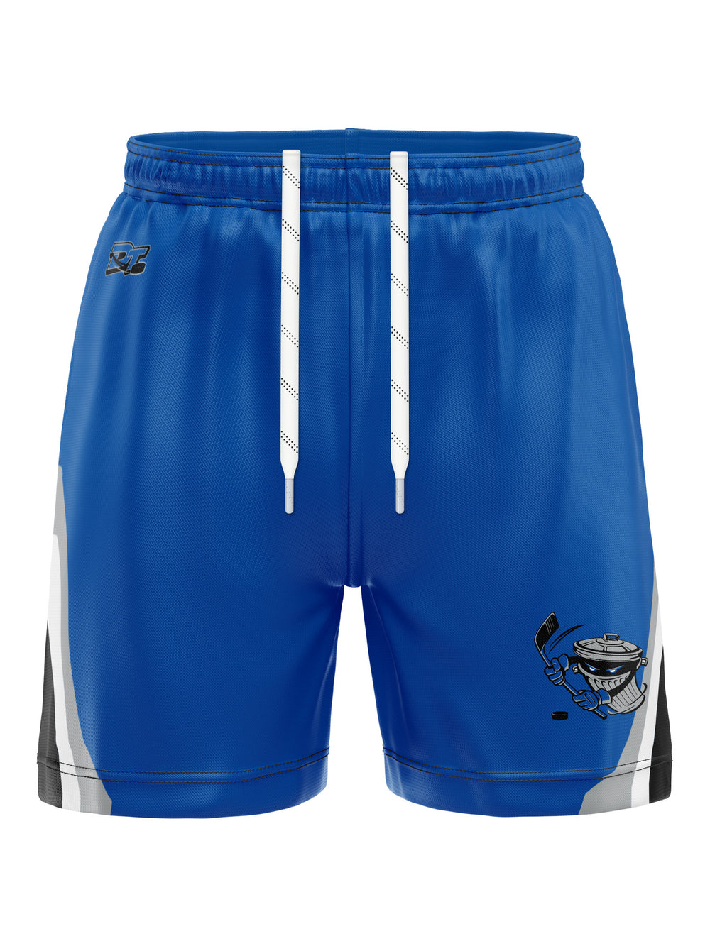 Bench Clearers Danbury Trashers Alternate Hockey Shorts - 3D FRONT
