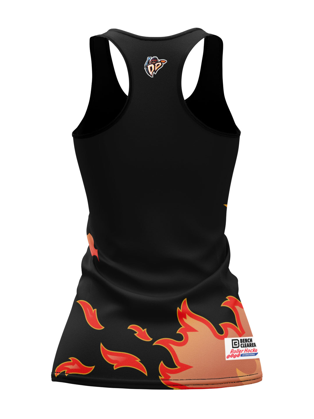 Bench Clearers Denver Daredevils Women's Racerback Hockey Tank - 3D BACK