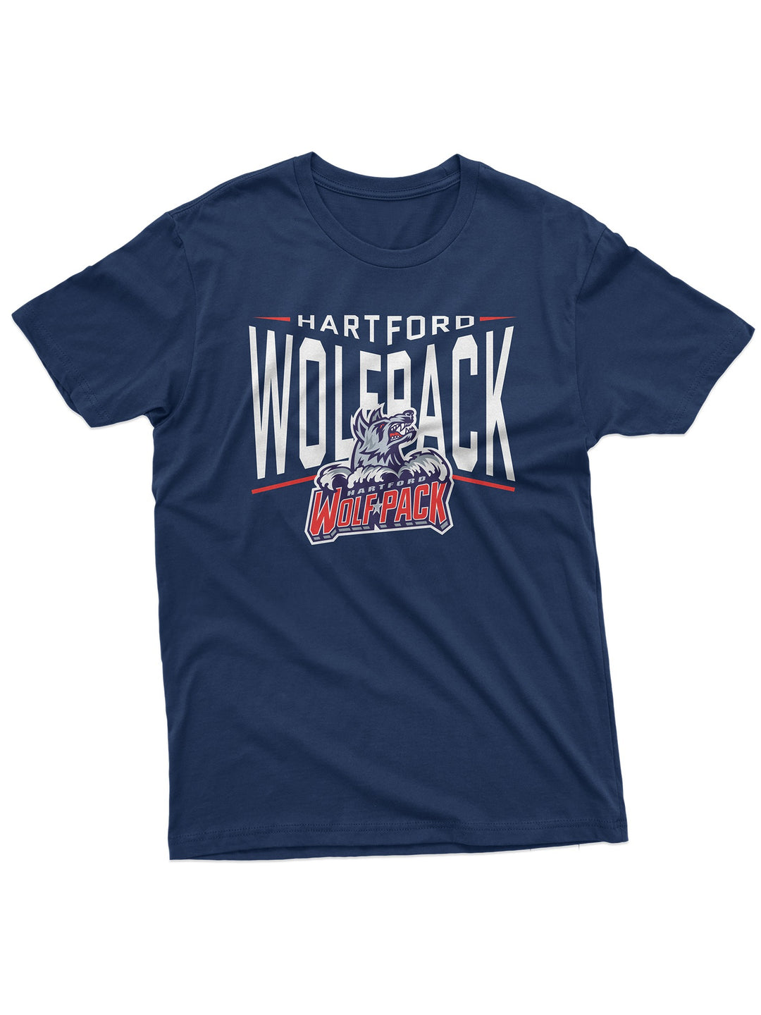 Hartford Wolf Pack "Full Fandom" T-Shirt - FRONT | BenchClearers Hockey Apparel