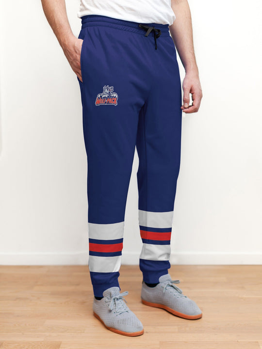 Hartford Wolf Pack Hockey Jogger Pants - Front View | Official Hockey Hockey Jogger Pants by BenchClearers