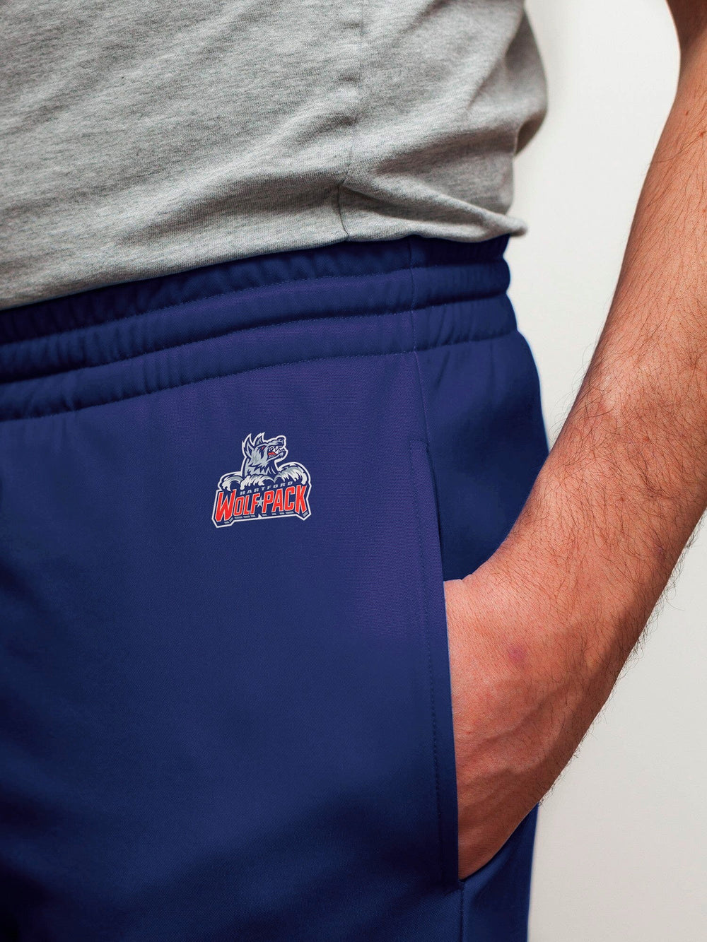 Hartford Wolf Pack Hockey Jogger Pants - Back View | Official Hockey Hockey Apparel by BenchClearers