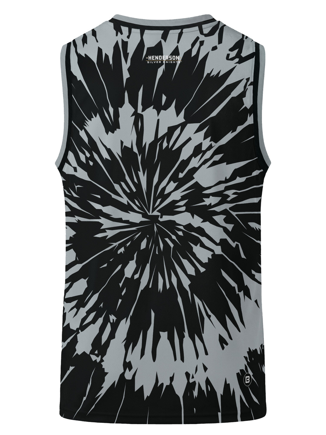 Bench Clearers Henderson Silver Knights Tie-Dye Hockey Tank - 3D BACK