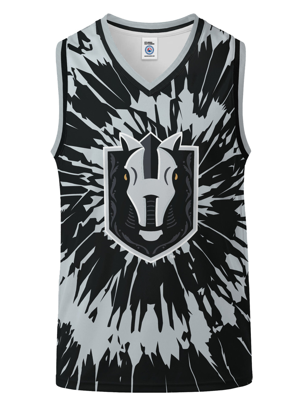 Bench Clearers Henderson Silver Knights Tie-Dye Youth Hockey Tank - 3D FRONT