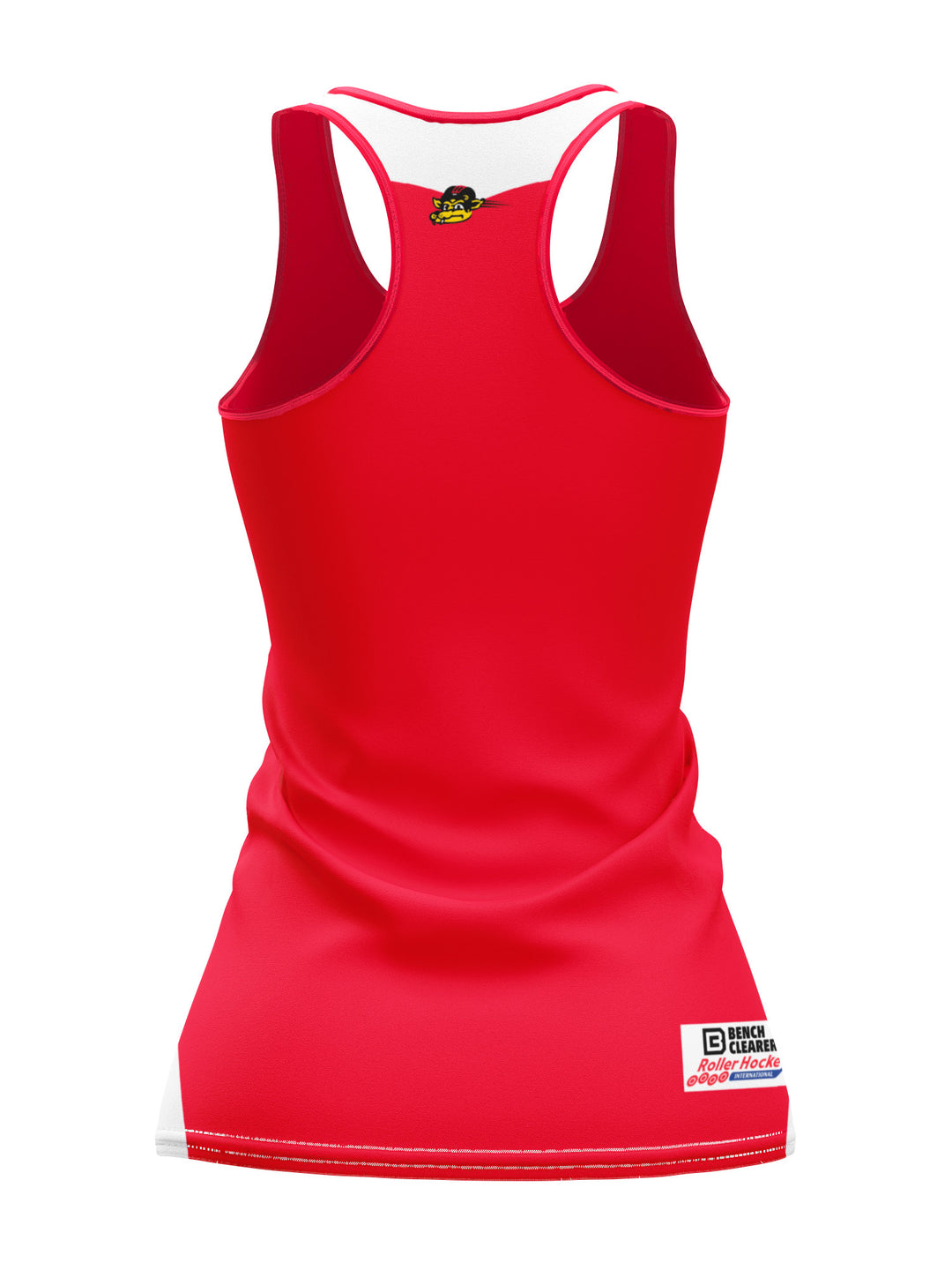 Bench Clearers Las Vegas Coyotes Women's Racerback Hockey Tank - 3D BACK