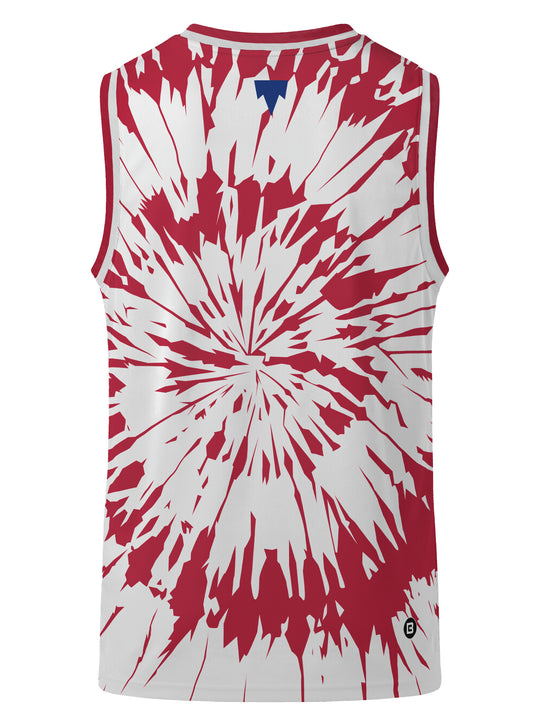 Bench Clearers Laval Rocket Tie-Dye Hockey Tank - 3D BACK