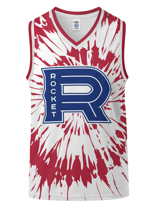 Bench Clearers Laval Rocket Tie-Dye Hockey Tank - 3D FRONT
