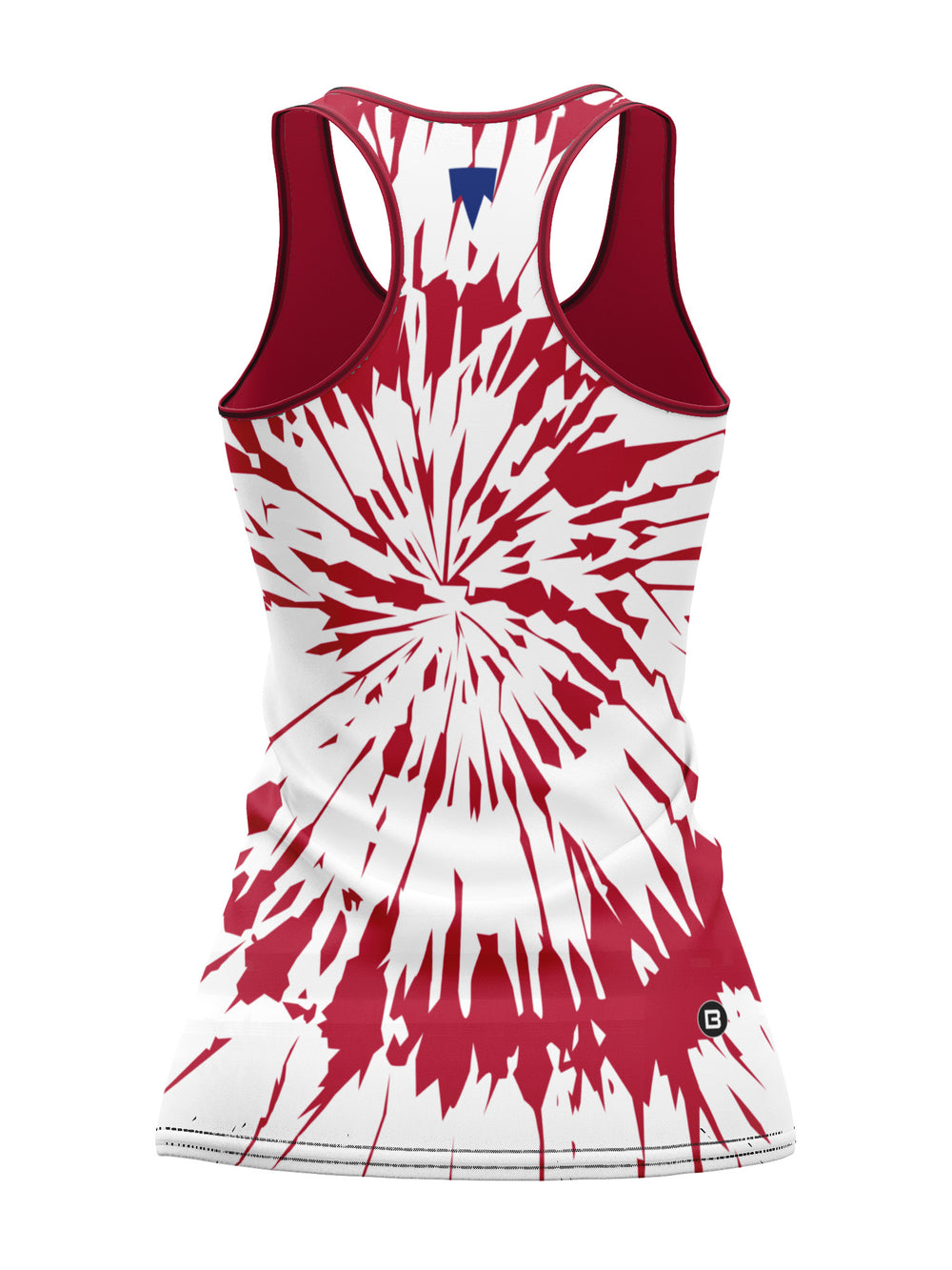 Bench Clearers Laval Rocket Tie-Dye Women's Racerback Hockey Tank - 3D BACK