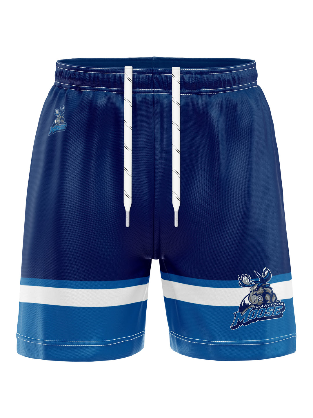 Bench Clearers Manitoba Moose Hockey Shorts - 3D FRONT
