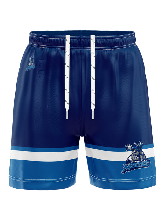 Bench Clearers Manitoba Moose Hockey Shorts - 3D FRONT
