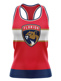 Florida Panthers Womens Racerback Hockey Tank - FRONT