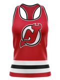 New Jersey Devils Womens Racerback Hockey Tank - FRONT