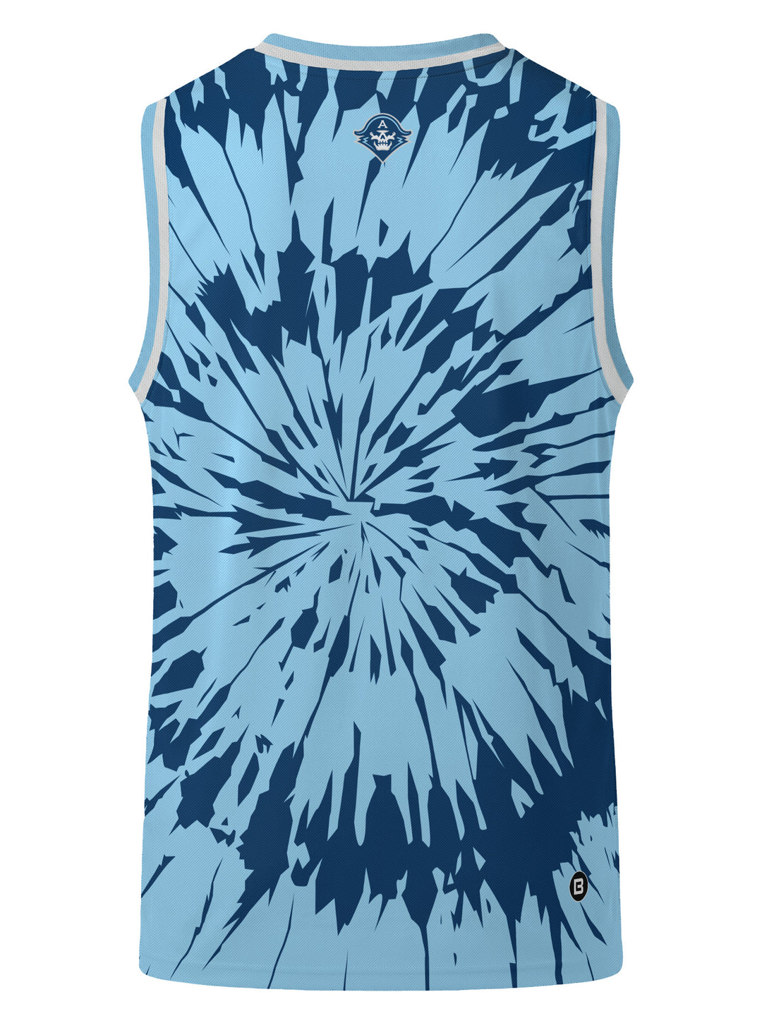 Bench Clearers Milwaukee Admirals Tie-Dye Hockey Tank - 3D BACK