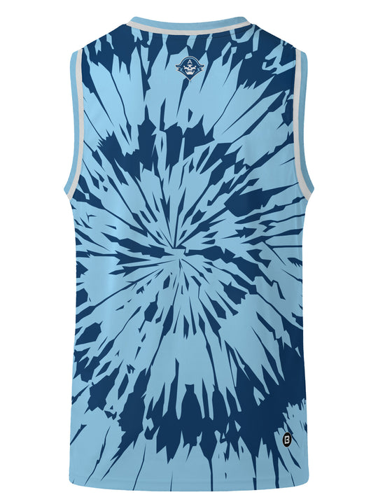 Bench Clearers Milwaukee Admirals Tie-Dye Hockey Tank - 3D BACK