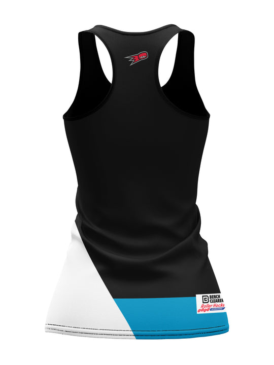 Bench Clearers Minnesota Arctic Blast Women's Racerback Hockey Tank - 3D BACK