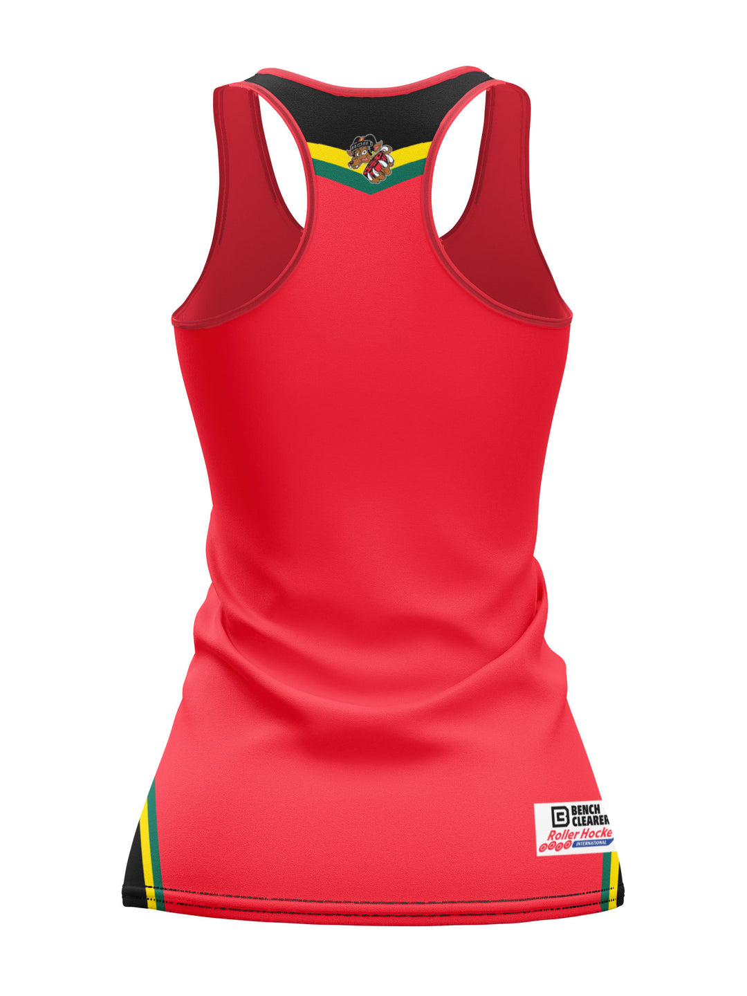 Bench Clearers Oklahoma Coyotes Women's Racerback Hockey Tank - 3D BACK