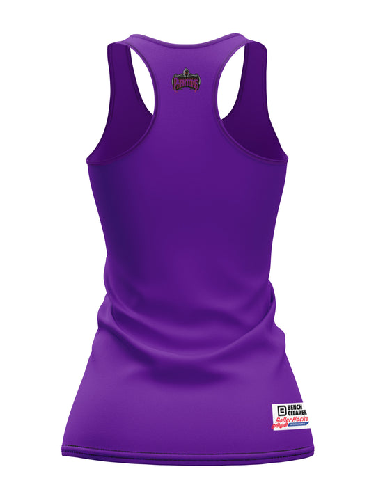 Bench Clearers Pittsburgh Phantoms Women's Racerback Hockey Tank - 3D BACK