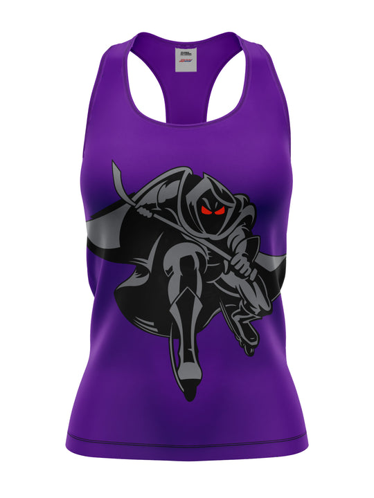 Bench Clearers Pittsburgh Phantoms Women's Racerback Hockey Tank - 3D FRONT