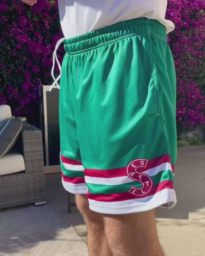 Seattle Metropolitans Hockey Shorts - vid