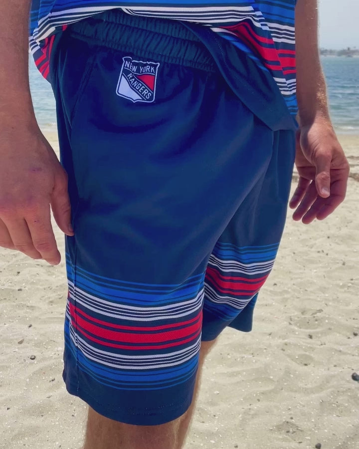 New York Rangers 2024 Alternate Mesh Hockey Shorts - PRODUCT VIDEO