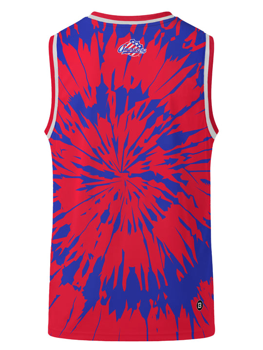 Bench Clearers Rochester Americans Tie-Dye Hockey Tank - 3D BACK