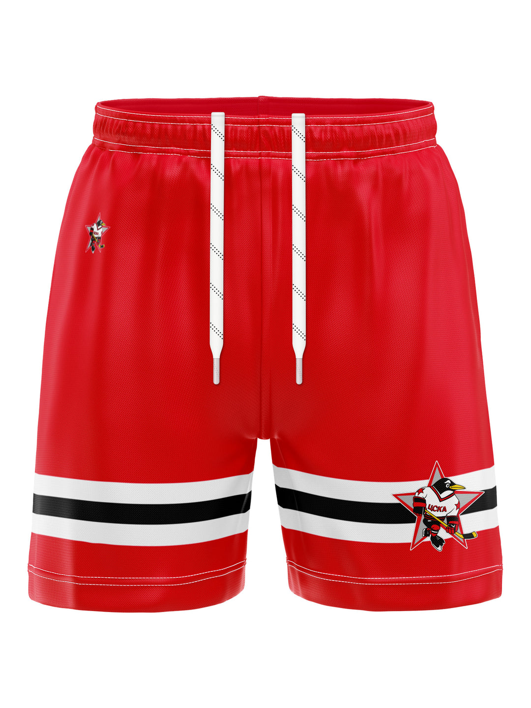 Bench Clearers Russian Penguins Hockey Shorts - 3D FRONT