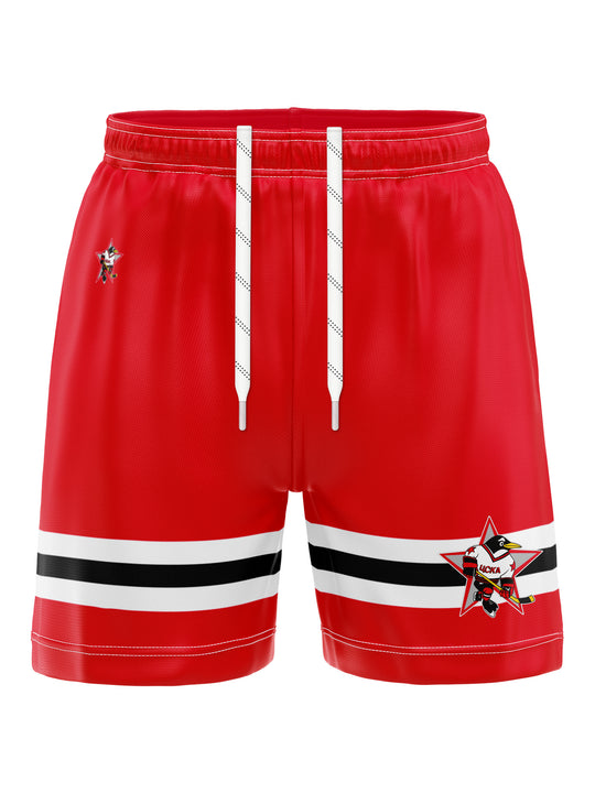 Bench Clearers Russian Penguins Hockey Shorts - 3D FRONT
