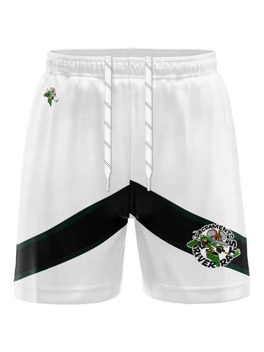 Bench Clearers Sacramento River Rats Away Hockey Shorts - 3D FRONT