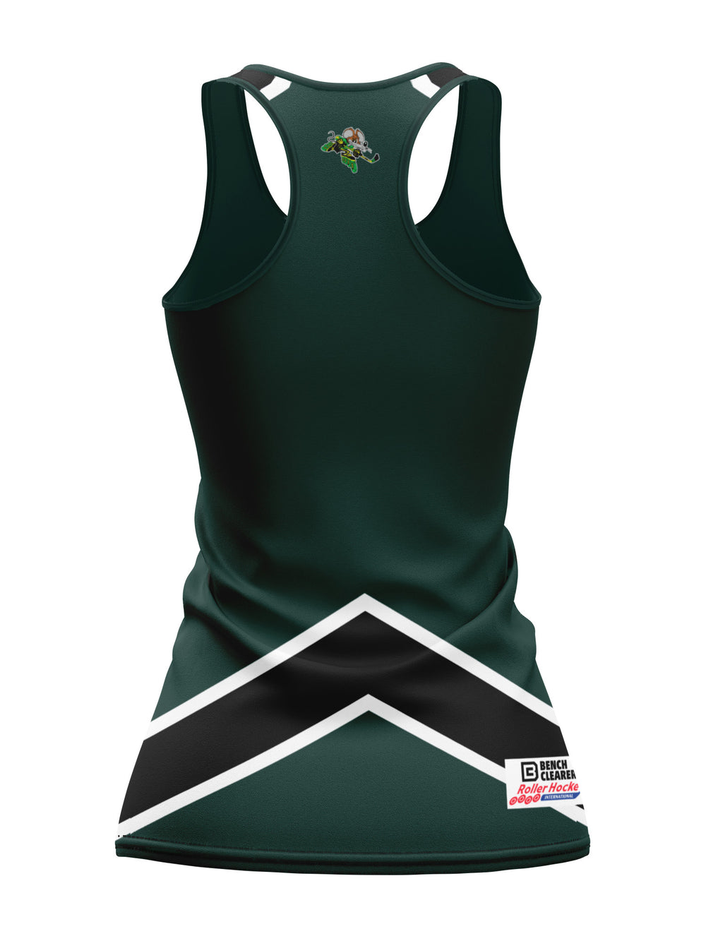 Bench Clearers Sacramento River Rats Women's Racerback Hockey Tank - 3D BACK