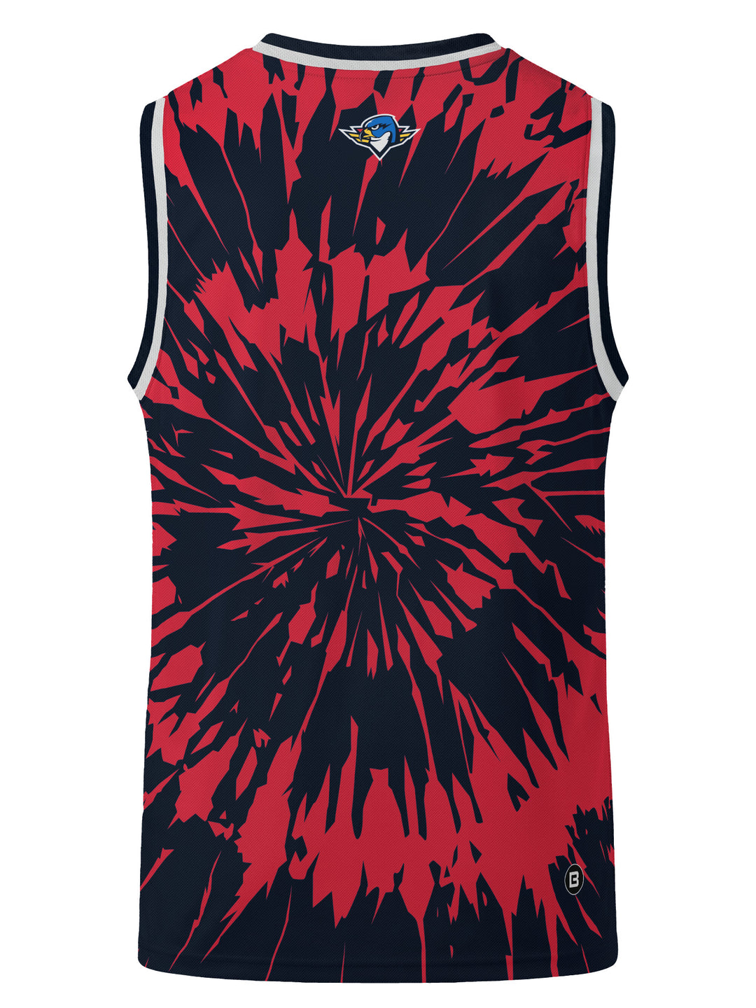 Bench Clearers Springfield Thunderbirds Tie-Dye Youth Hockey Tank - 3D BACK