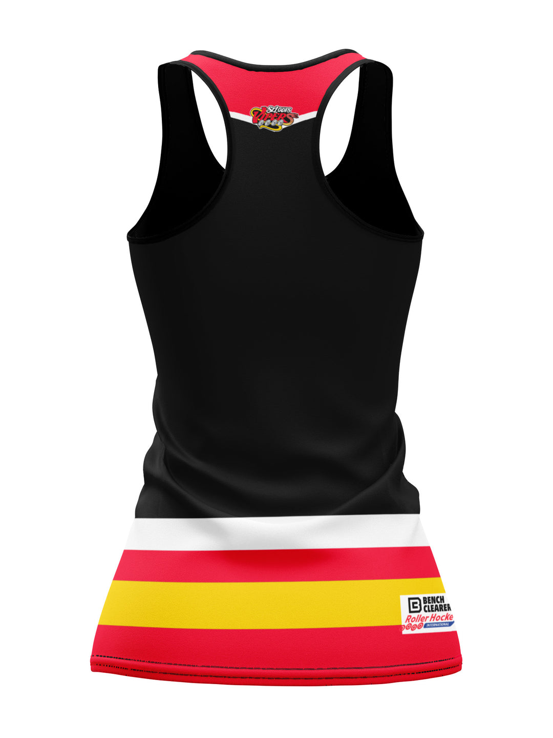 Bench Clearers St. Louis Vipers Women's Racerback Hockey Tank - 3D BACK