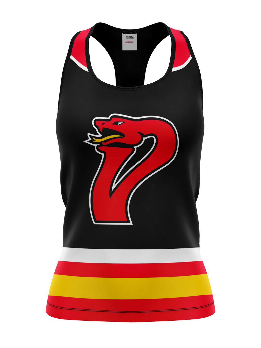 Bench Clearers St. Louis Vipers Women's Racerback Hockey Tank - 3D FRONT